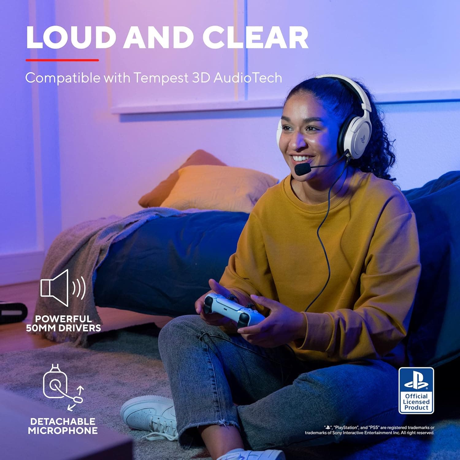 Buy Trust Gaming,Trust GXT 498 Forta PS5 Wired Gaming Headset - White - Gadcet UK | UK | London | Scotland | Wales| Ireland | Near Me | Cheap | Pay In 3 | Headphones